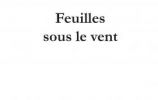 Feuilles sous le vent