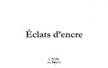 Éclats d’encre