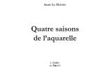 Calendrier Quatre saisons de l'aquarelle