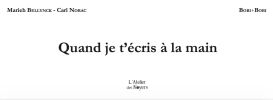 Quand je t'écris à la main