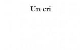 Un cri