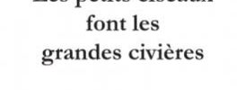 Les petits ciseaux font les grandes civières
