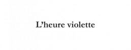 L'heure violette