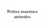 Petites maximes animales